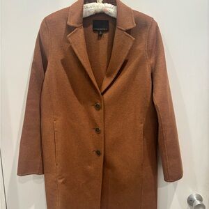 Banana Republic Brown Trench Coat Wool Blend